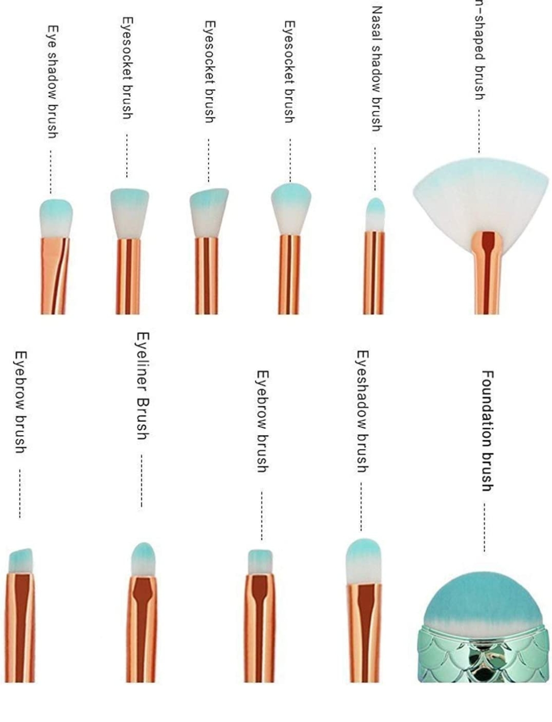 Mermaid Makeup Brushes